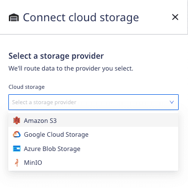 Store your data with your cloud provider.