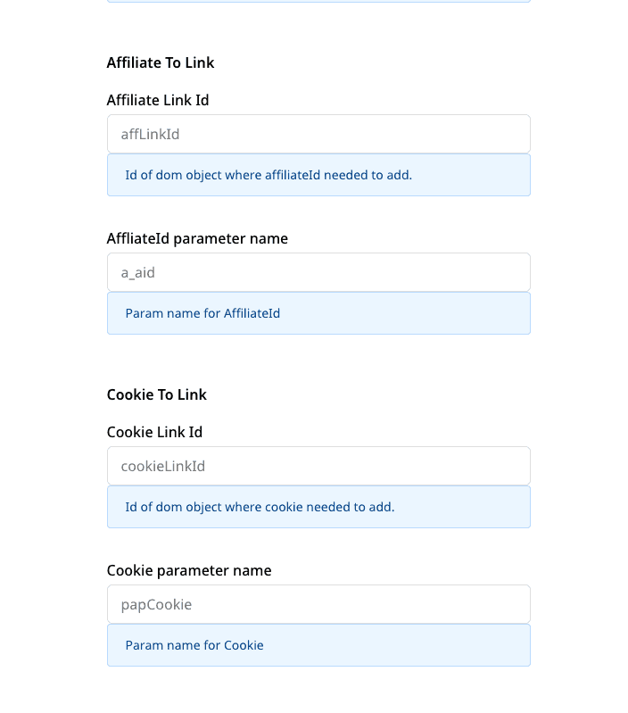 Post Affiliate Pro connection settings