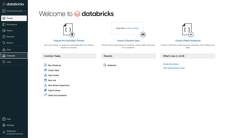 Delta Lake Compute option